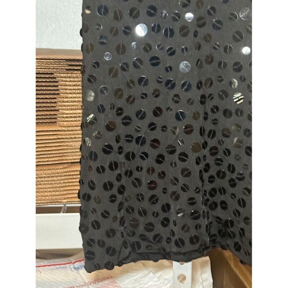 Charlotte Russe Women's Sequins Racerback Tank Black Size Medium Dress - Picture 3 of 4